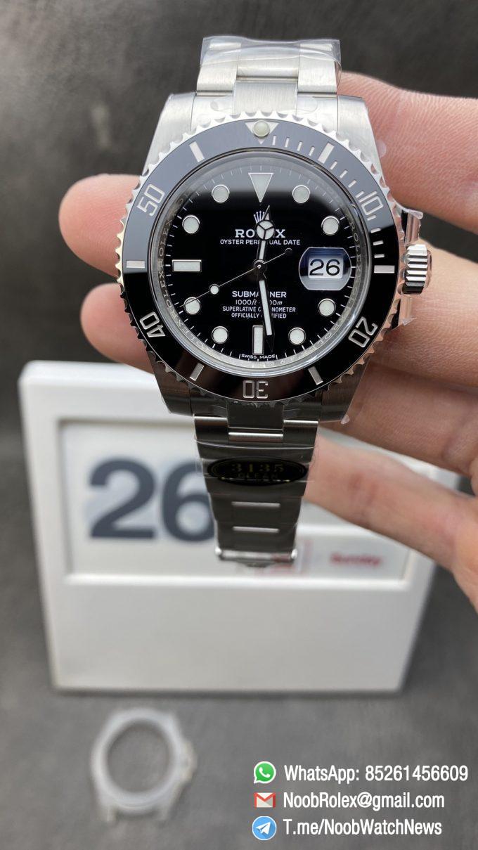 Clean Watch Rolex Submariner Date 116610LN Black Dial Black Ceramic Bezel 904L Steel Case Oyster Bracelet SA3135 Movement