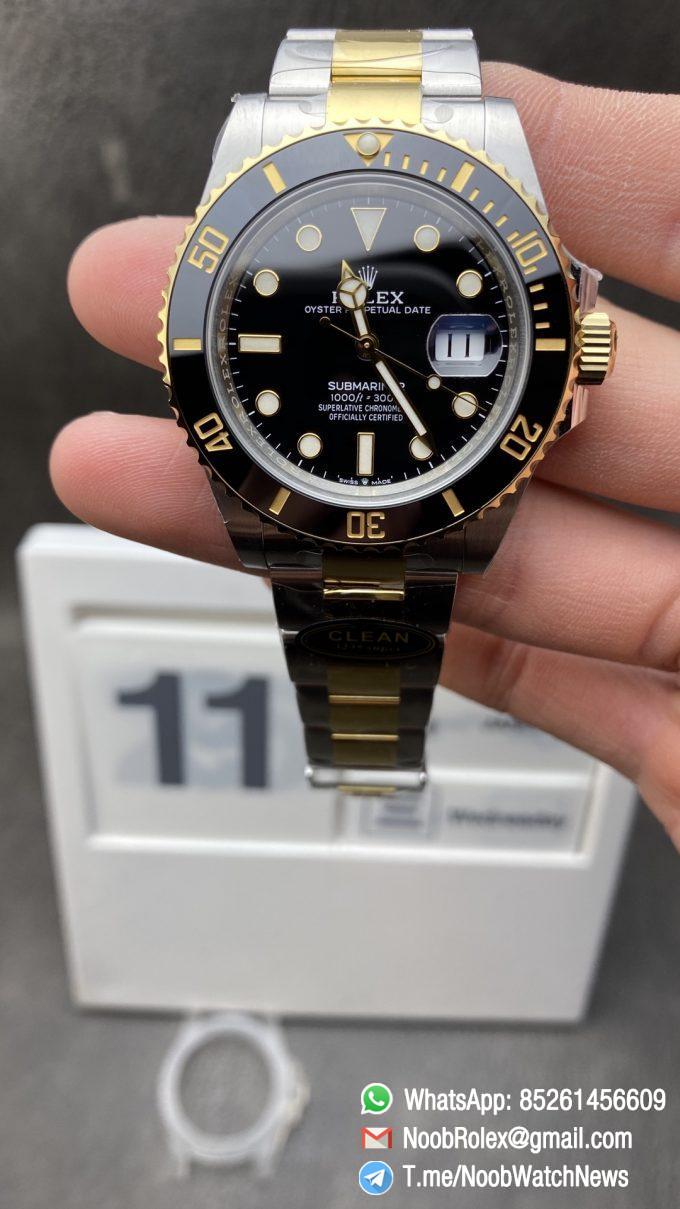 Clean Factory Rolex Submariner 126613LN Black Dial Black Ceramic Bezel 41mm 904 Steel Case Two Tone Yollow Gold Steel Oyster Bracelet VR3235