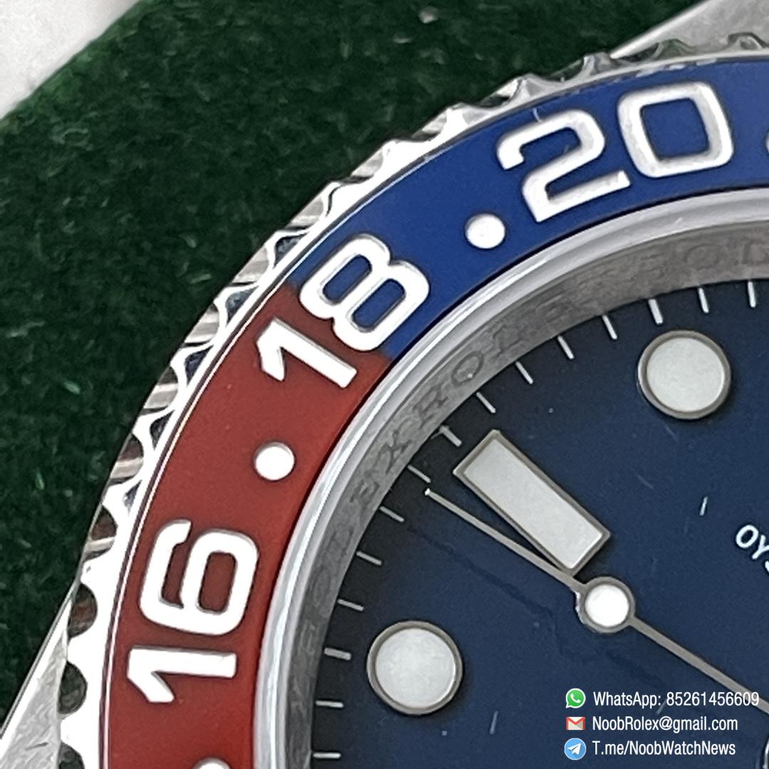 Clean Factory Rolex CF GMT Master II 126719BLRO Midnight Blue Dial Red Blue Ceramic Bezel 904L Oystersteel Oyster Bracelet SA3285 Movement 08