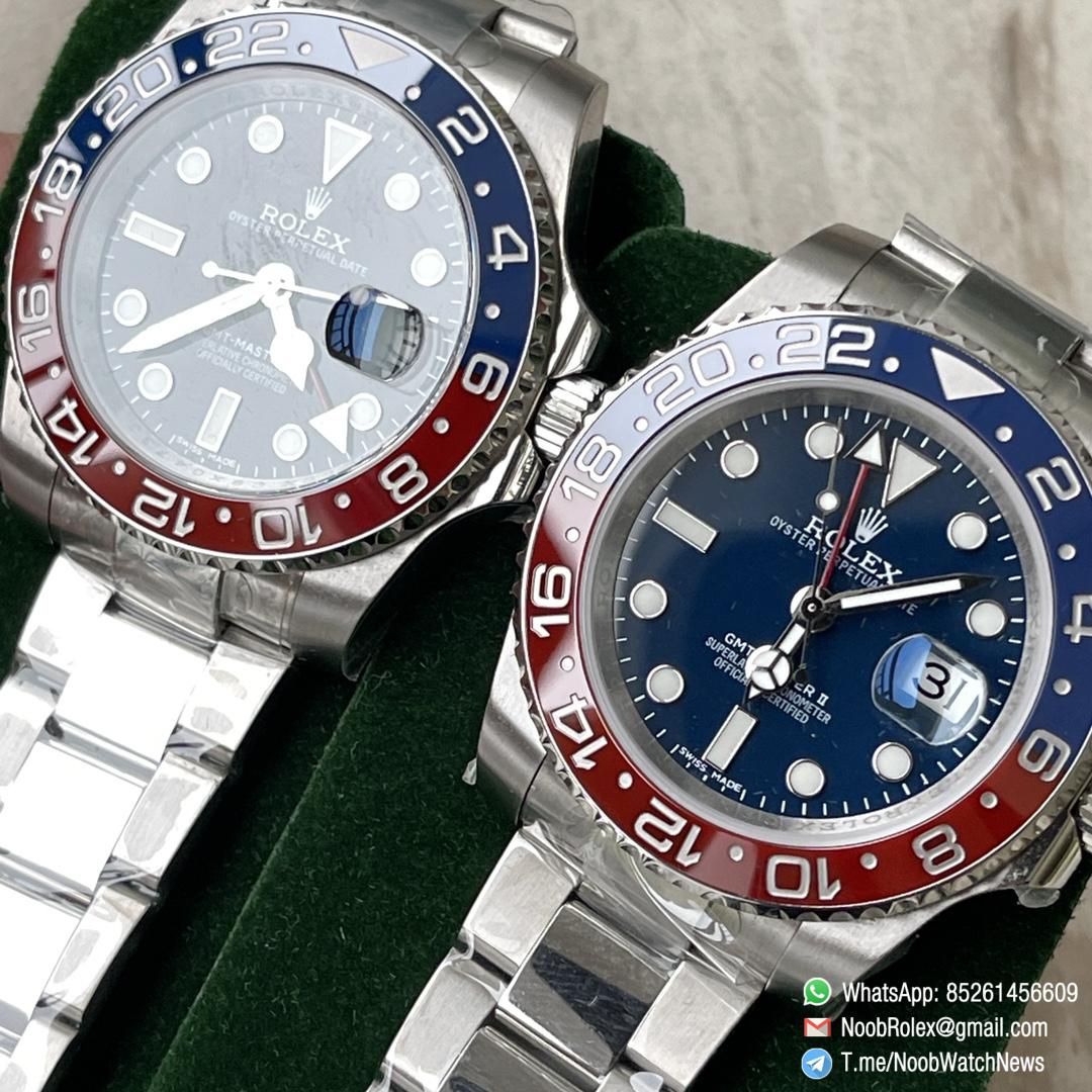 Clean Factory Rolex CF GMT Master II 126719BLRO Midnight Blue Dial Red Blue Ceramic Bezel 904L Oystersteel Oyster Bracelet SA3285 Movement 11