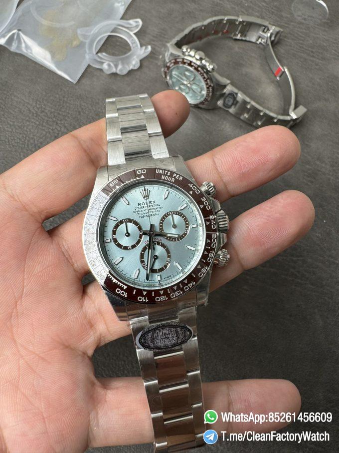 Clean Factory Daytona 126506 ICE Blue Dial Brown Ceramic Bezel SH4131 Movement 72 Hours Power Reserve 01