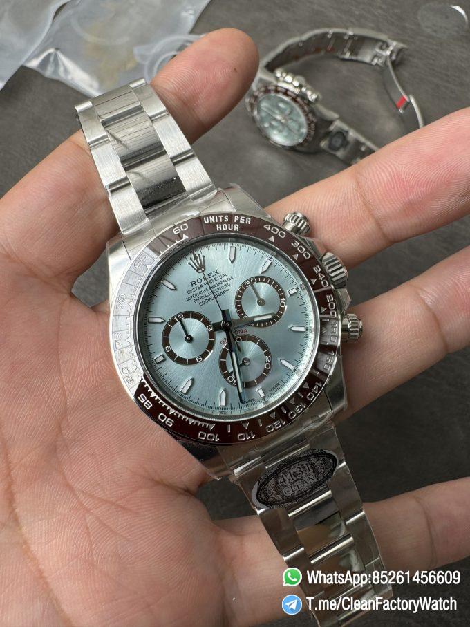 Clean Factory Daytona 126506 ICE Blue Dial Brown Ceramic Bezel SH4131 Movement 72 Hours Power Reserve 03