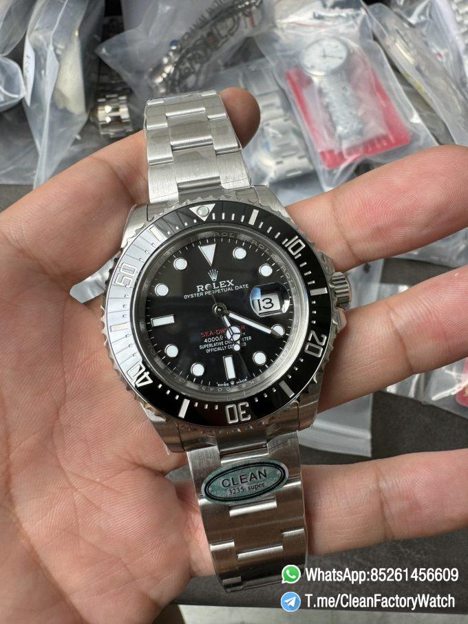 Clean Factory Rolex Sea Dweller 126600 Single Red 904L Steel Case and Bracelet SH3235 Movement 01