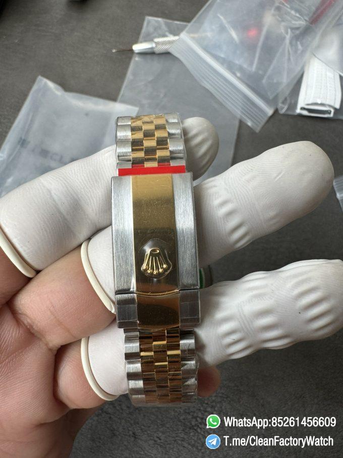 Clean Factory Rolex Datejust 36mm 126233 Yellow Gold Dial with Stick Markers Two Tone Yellow Gold Oystersteel Strap 09