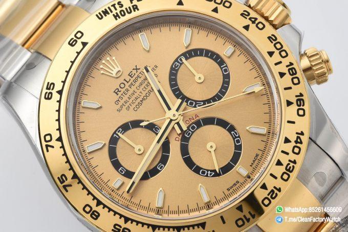 Clean Factory Daytona 126503 Golden Black Counter Ring Dial Oystersteel and Yellow Gold Bracelet Yellow Gold Bezel SH4131 Movement 03