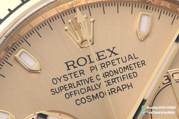 Clean Factory Rolex Daytona 116508 Full Yellow Gold Case Dial Yellow Gold Bezel Bracelet DanDong 4130 Movement 04